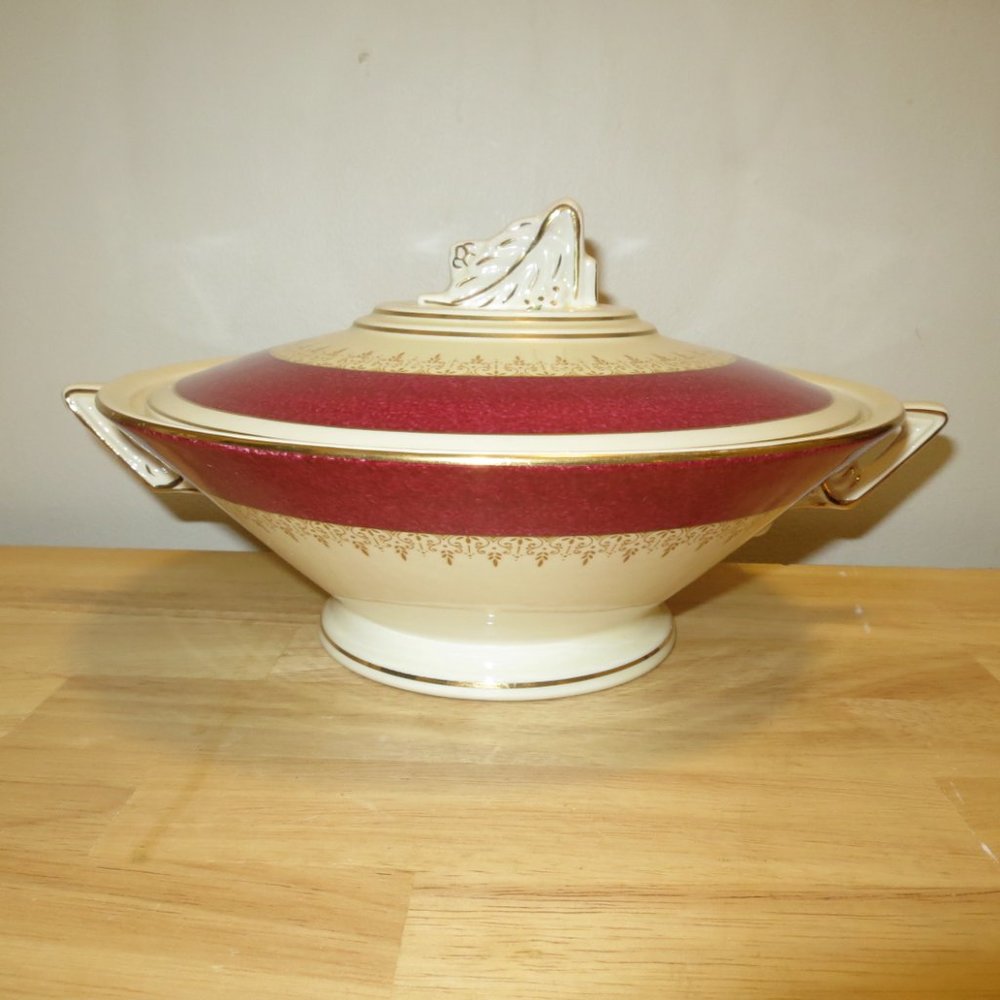 Serving Bowl Tureen with Lid Burgess & Leigh Burleigh Ware 9" 5594H Earthenware